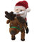 0.35M 1.45ft Berjalan Bernyanyi Santa Claus Mainan Musik Natal Moose Stuffed Animal